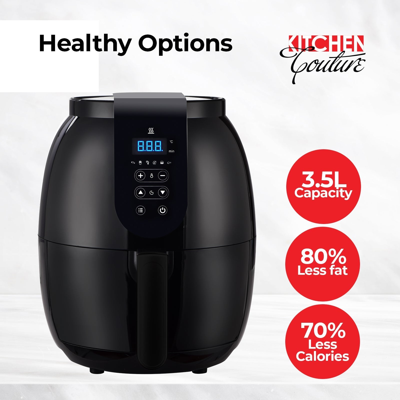 NNEIDS Kitchen Couture 3.5 Litre Digital Airfryer