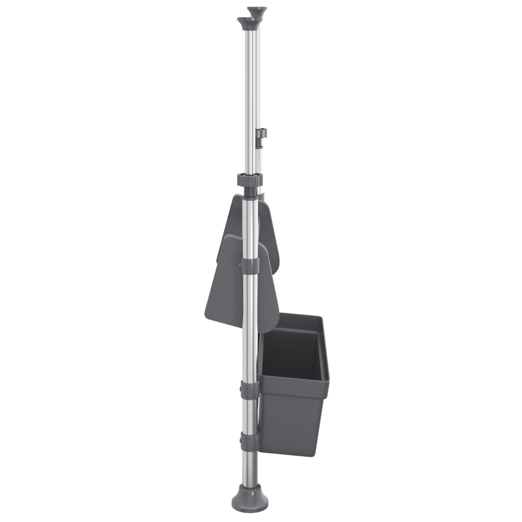 vidaXL Adjustable Kitchen Organizer Aluminum