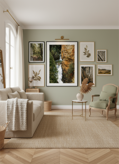 Separated By Waterfall Poster